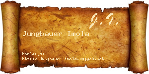Jungbauer Imola névjegykártya